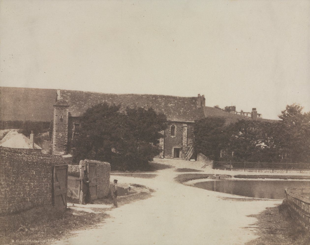 A Priory, Lyminge, 1853 by George B. Shepherd