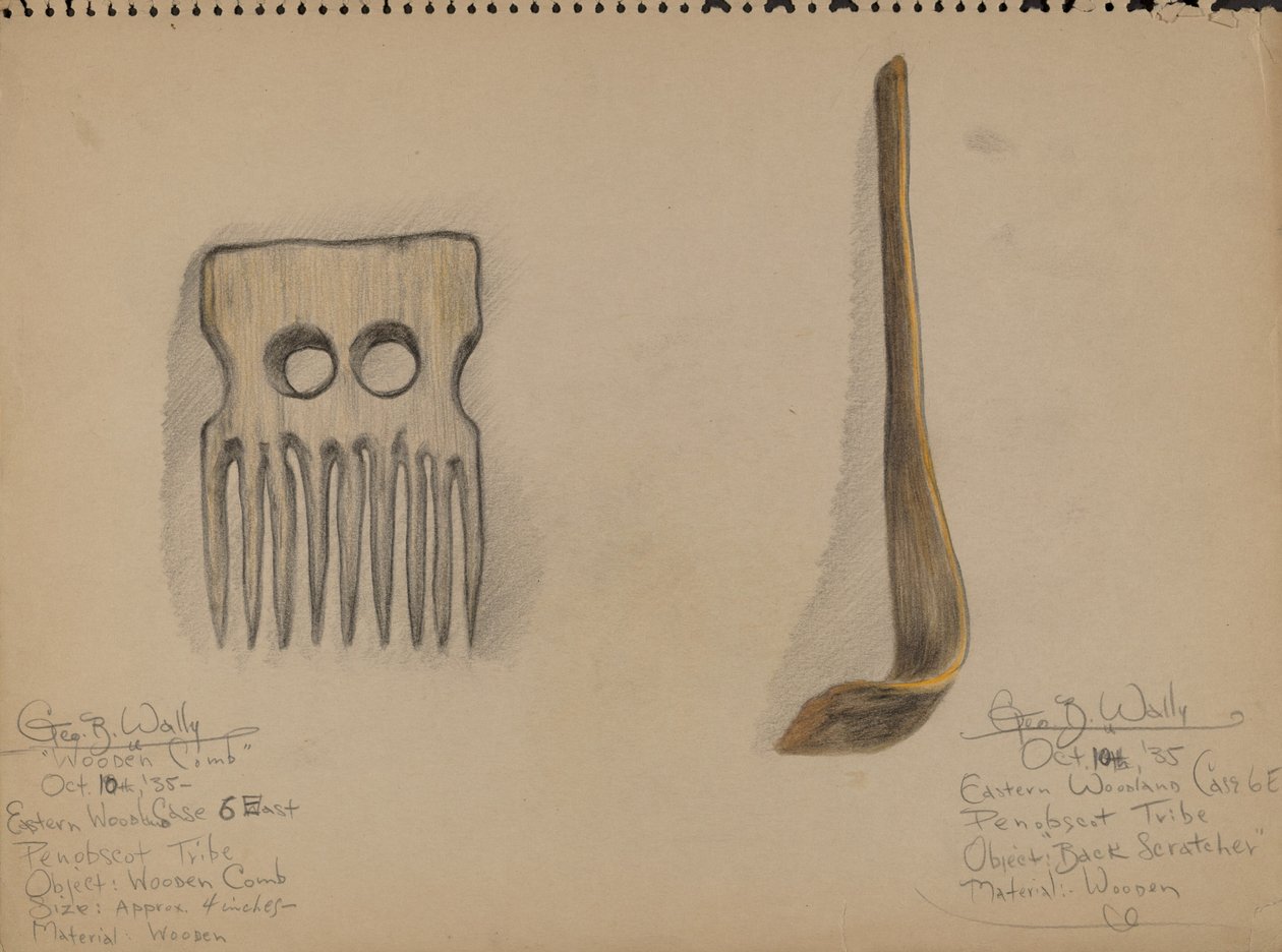 Comb and Back Scratcher by George B. Wally