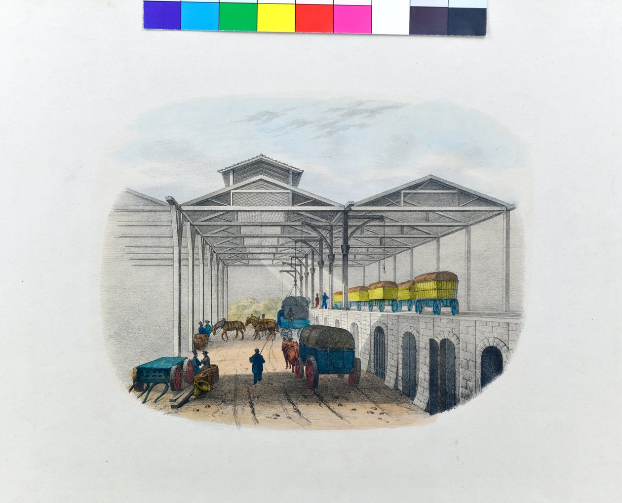 View of Freight Transfer Depot, c.1830 by George Barnard