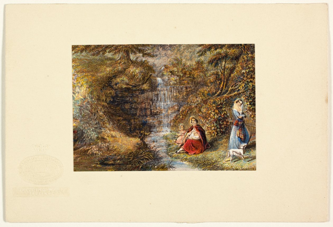 Dripping Well, Hastings by George Baxter