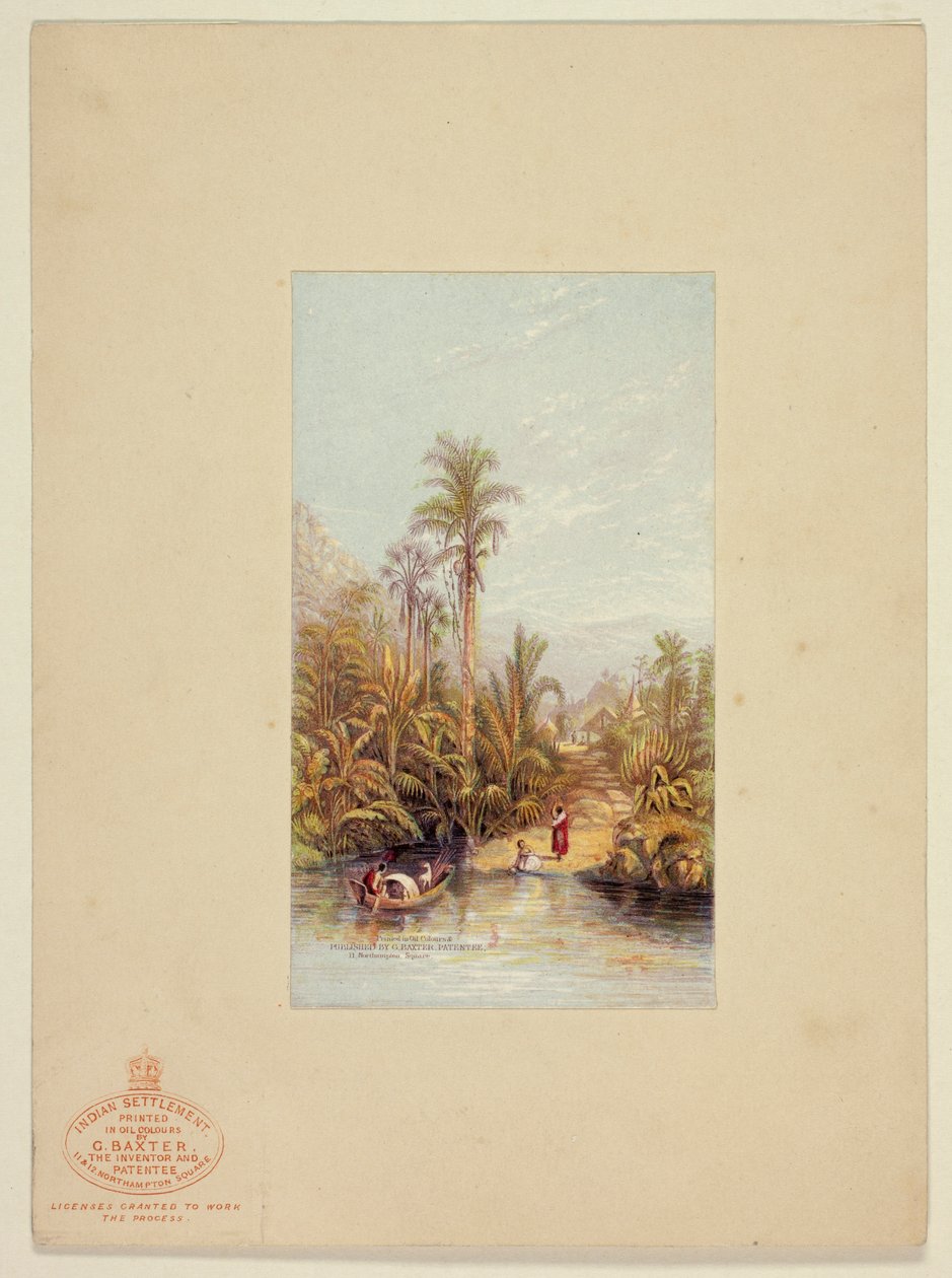Indian Settlement by George Baxter