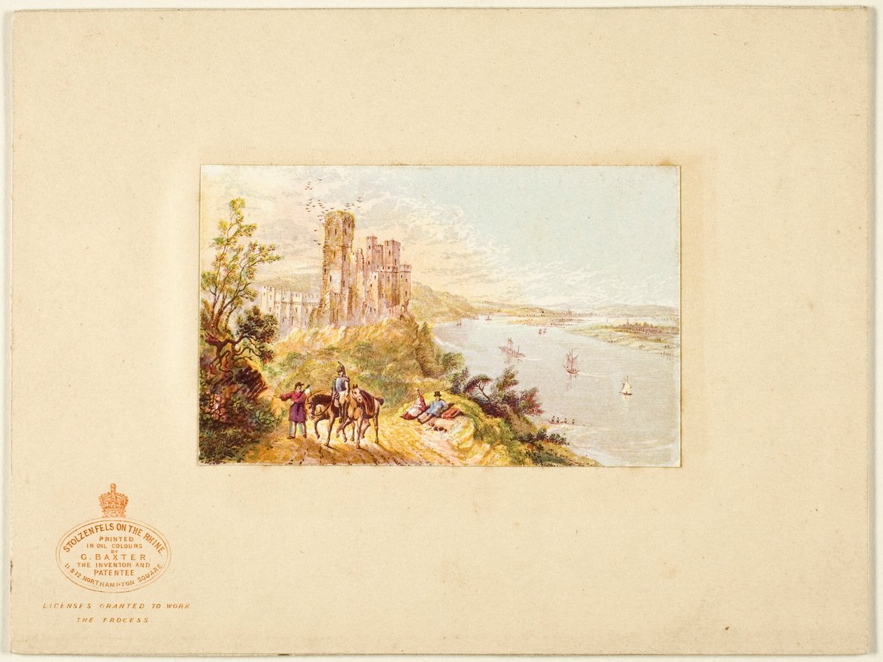 Stolzenfels on the Rhine by George Baxter