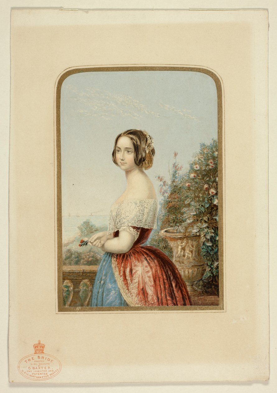 The Bride, Also Called The Large Bride by George Baxter