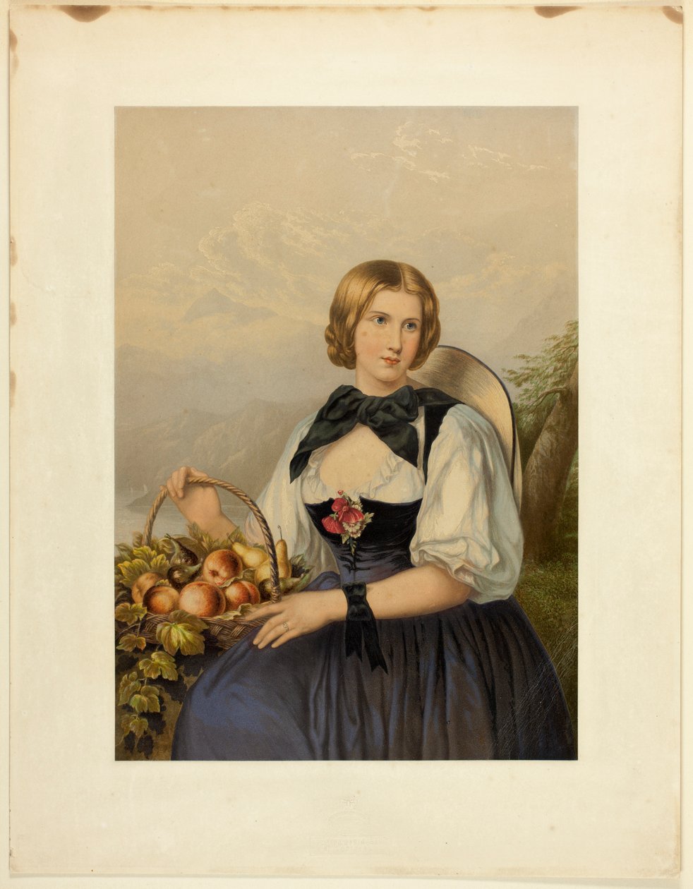 The Fruit Girl of the Alps by George Baxter