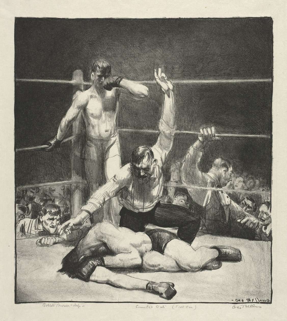Counted Out, First Stone by George Bellows
