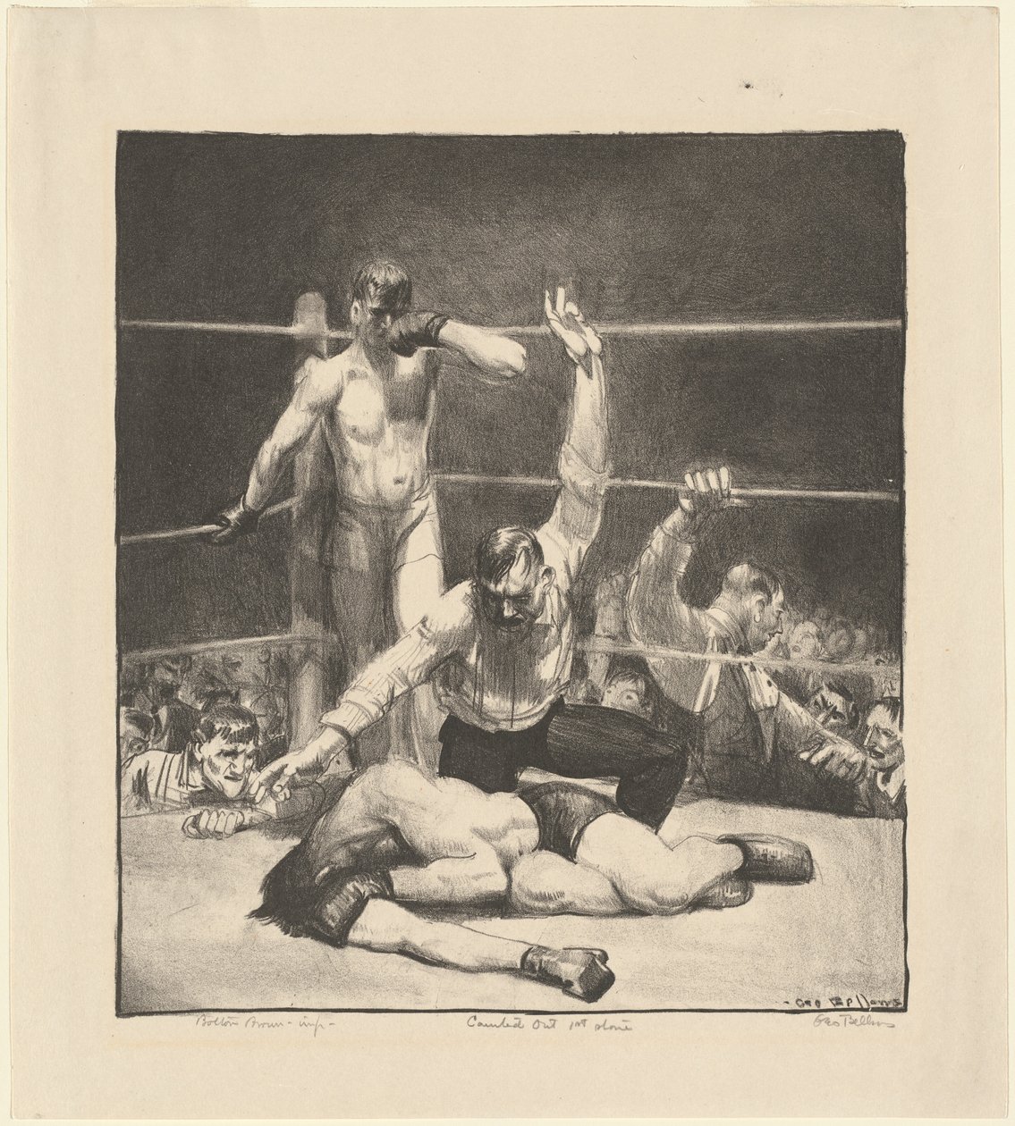 Counted Out, first stone by George Bellows