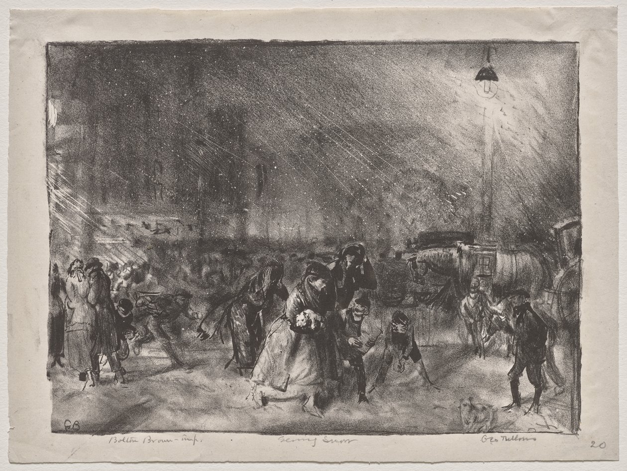 Evening Snow by George Bellows