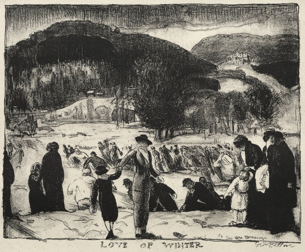 Love of Winter, Christmas 1917 by George Bellows
