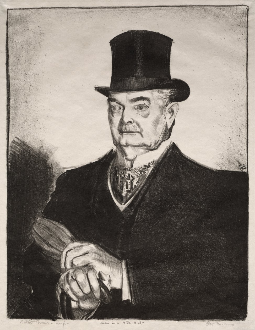 Man in a Silk Hat by George Bellows
