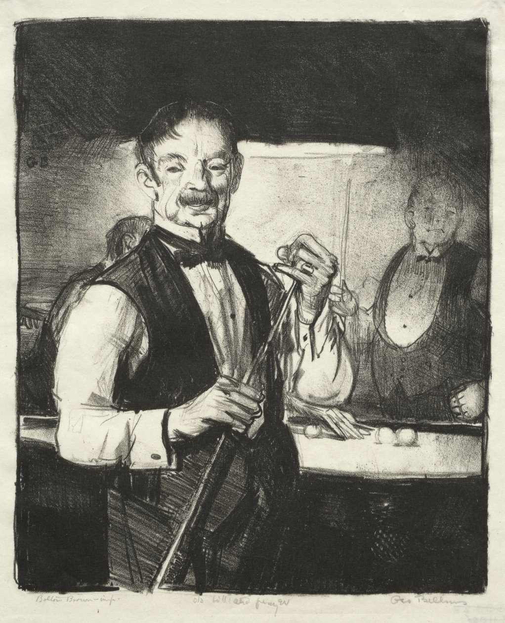 Old Billiard Player by George Bellows