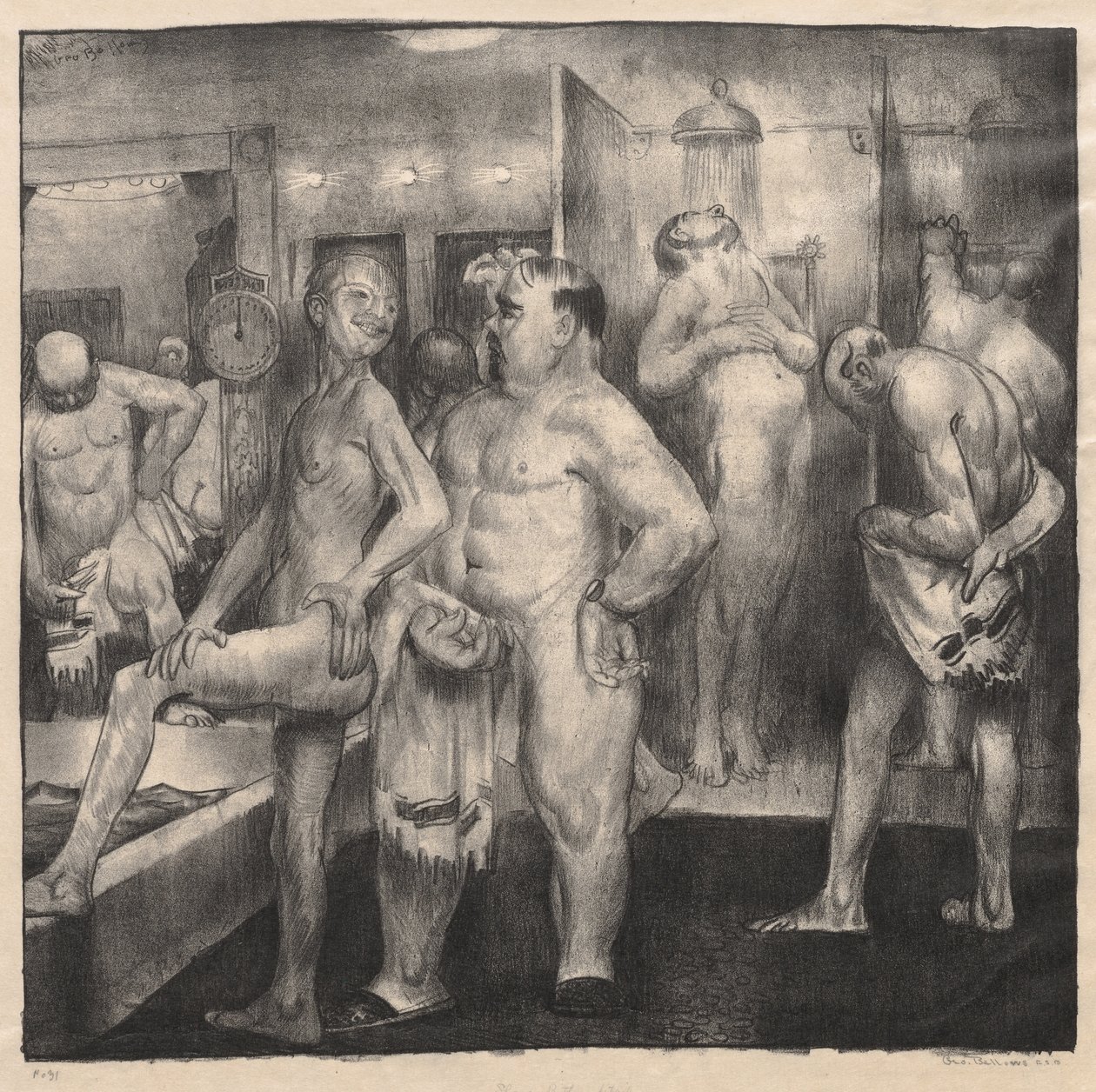 Shower-Bath, Detail by George Bellows