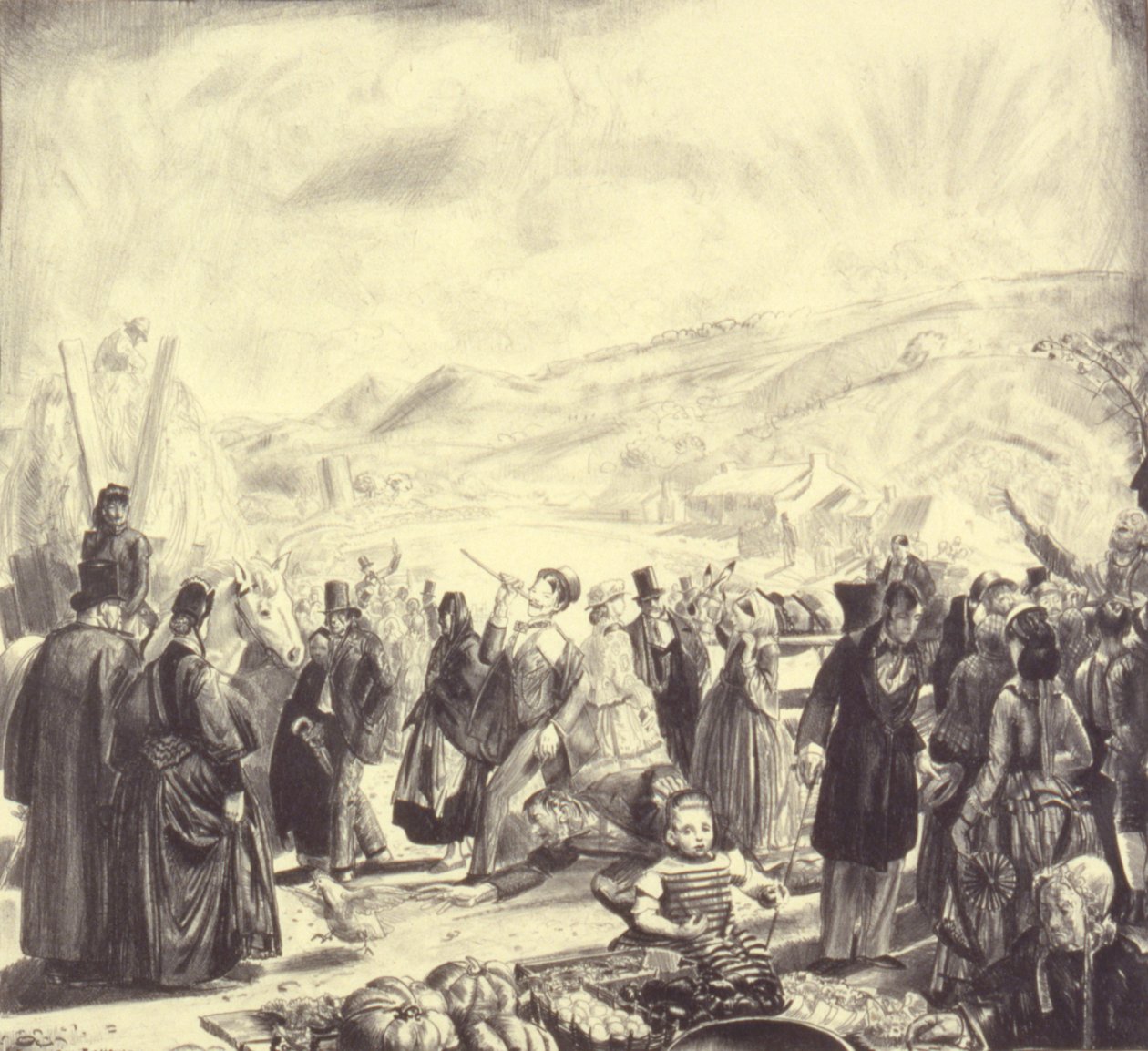 The Irish Fair, from the series The Wind Bloweth by George Bellows