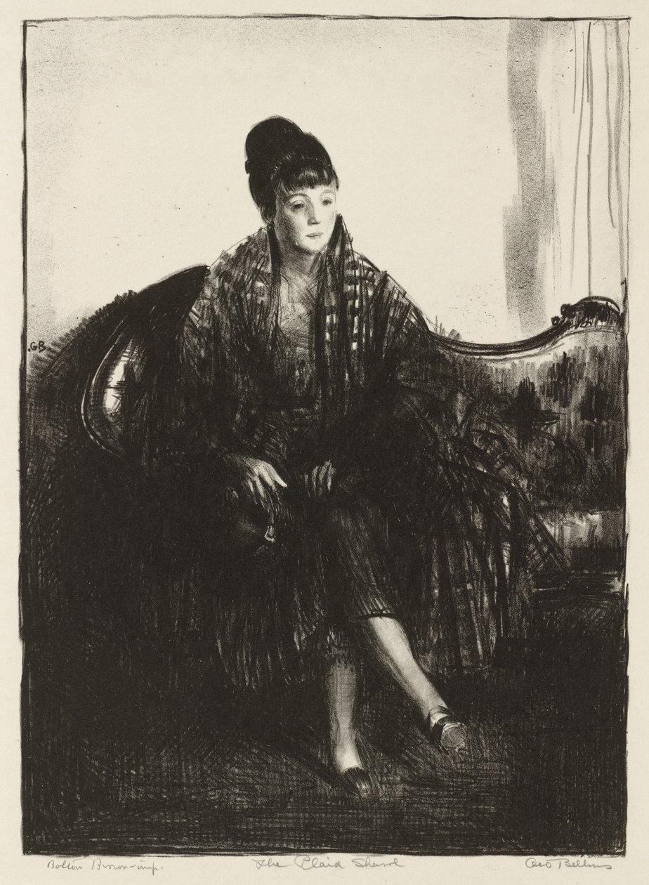 The Plaid Shawl by George Bellows