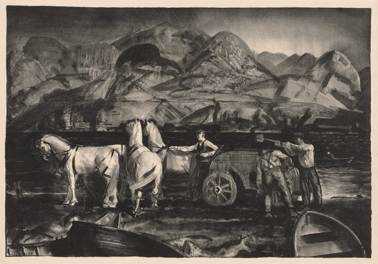 The Sand Team by George Bellows