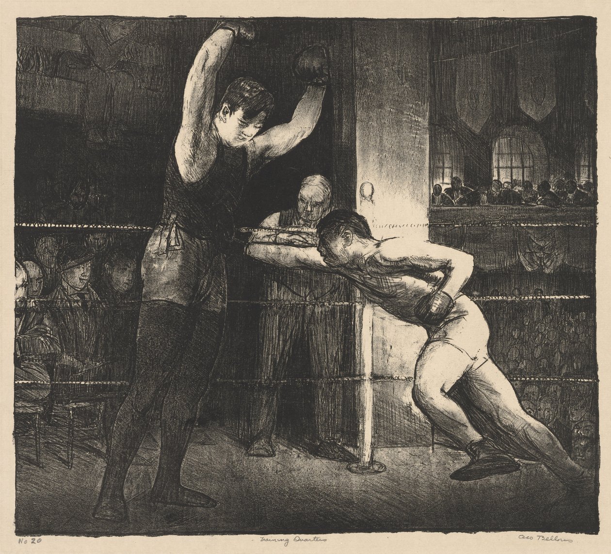 Training Quarters by George Bellows