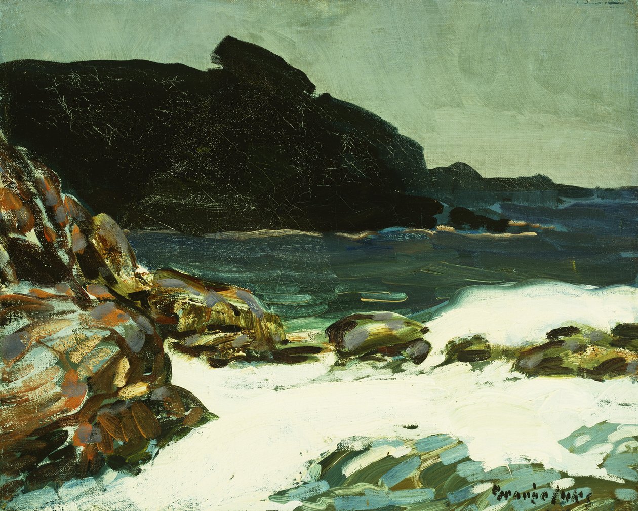 The Ledge, Cape Elizabeth, Maine by George Benjamin Luks
