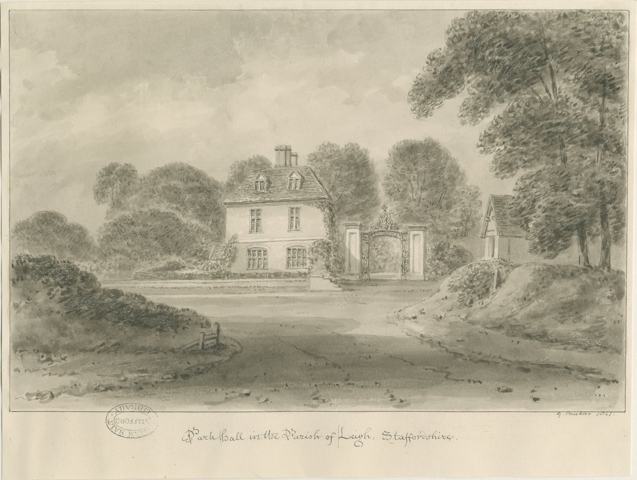 Leigh - Park Hall by George Buckler