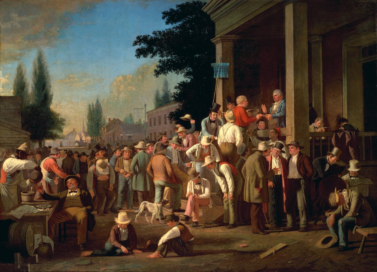 The County Election by George Caleb Bingham