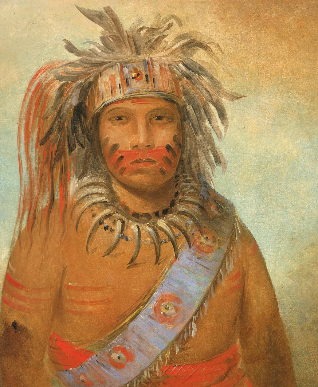 Au-nim-muck-kwa-um, Tempest Bird, 1845 by George Catlin