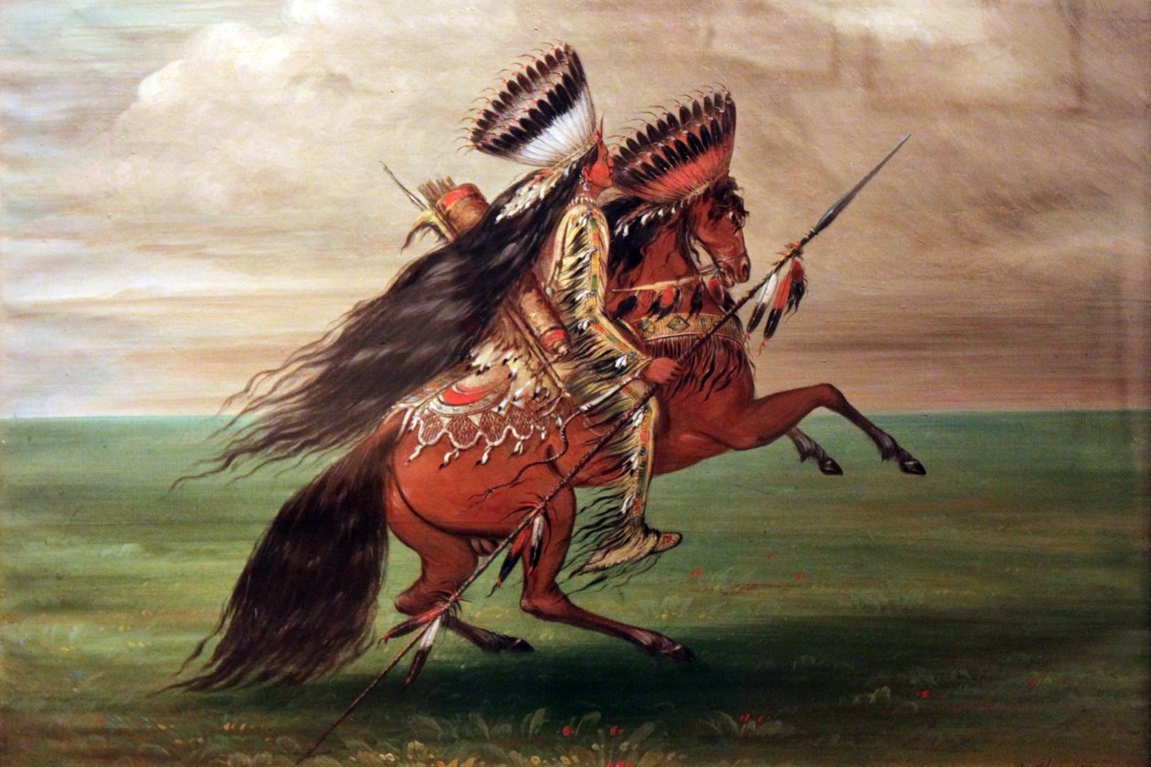 Crow Indian "He Who Jumps Over All" by George Catlin