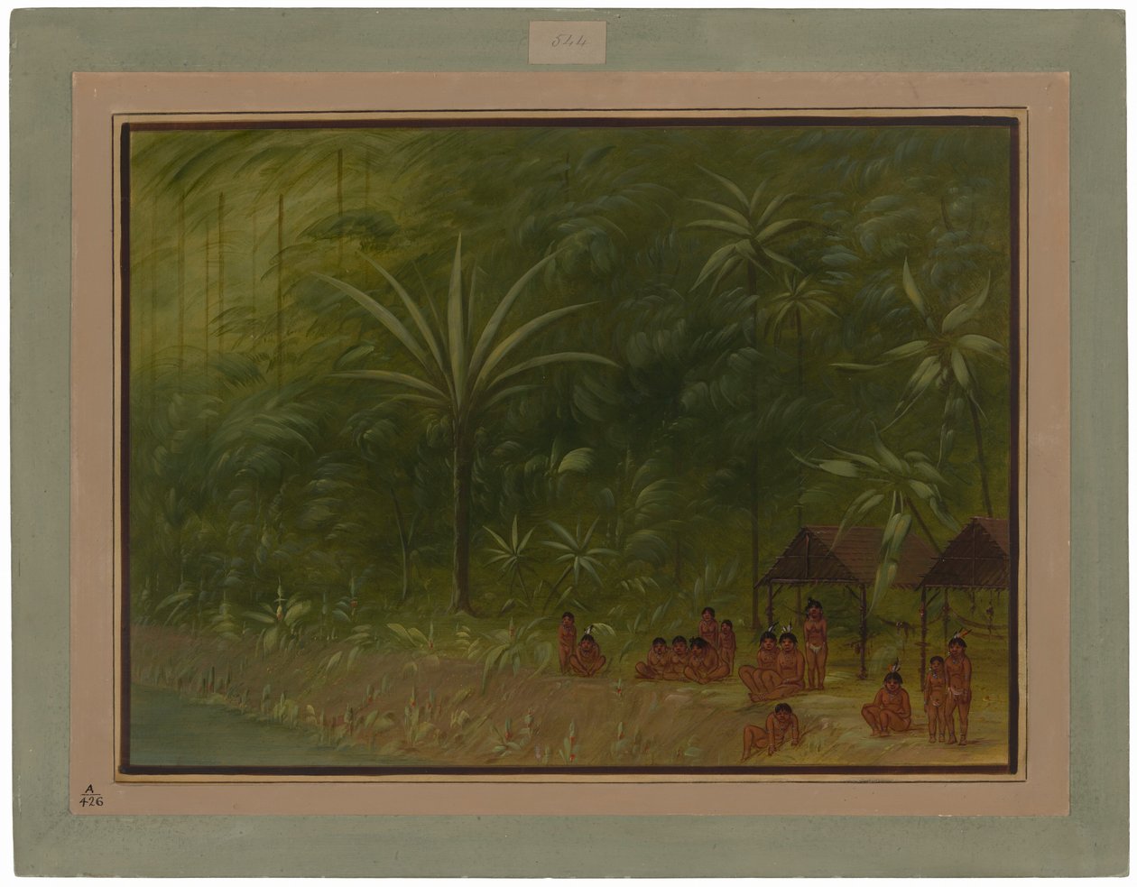 Encampment of Cocomas - Looking Ashore by George Catlin
