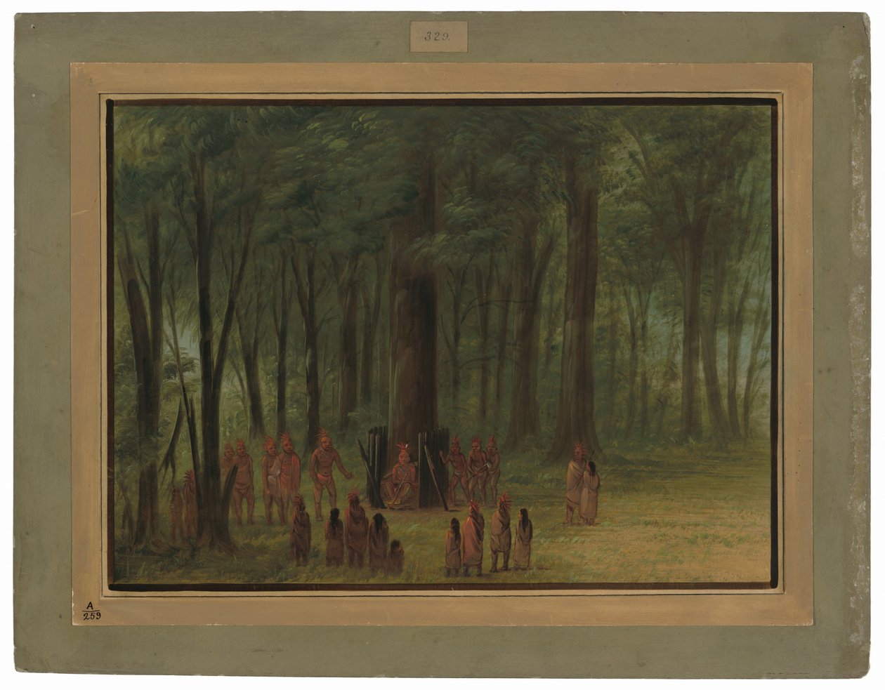 Funeral of Black Hawk - Saukie by George Catlin