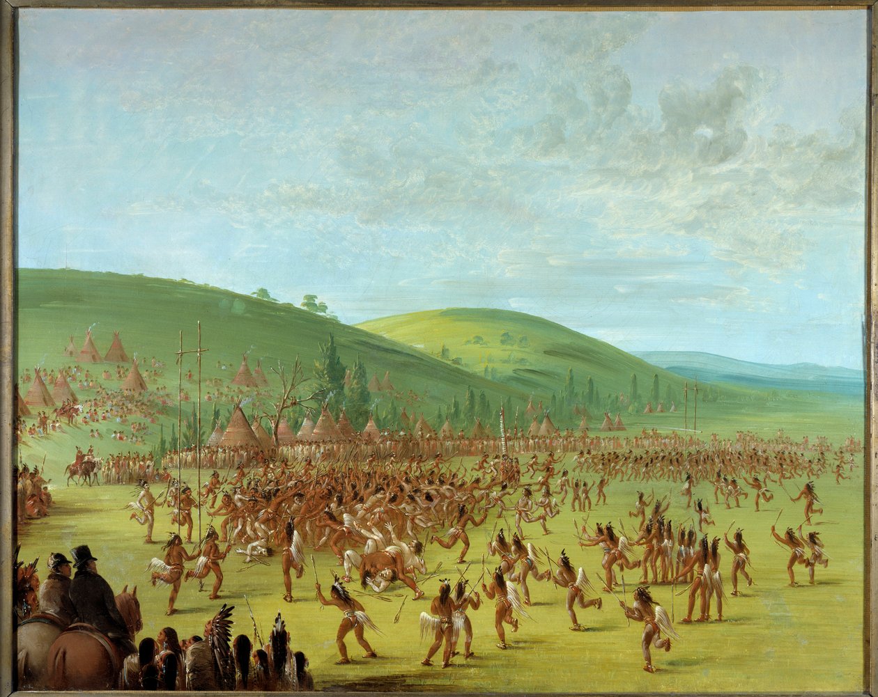 Native Americans Ball Play by George Catlin