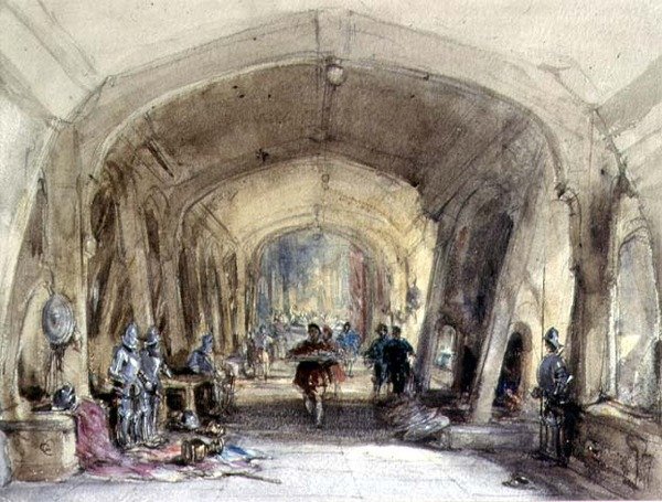 Interior of a Baronial Hall by George Cattermole