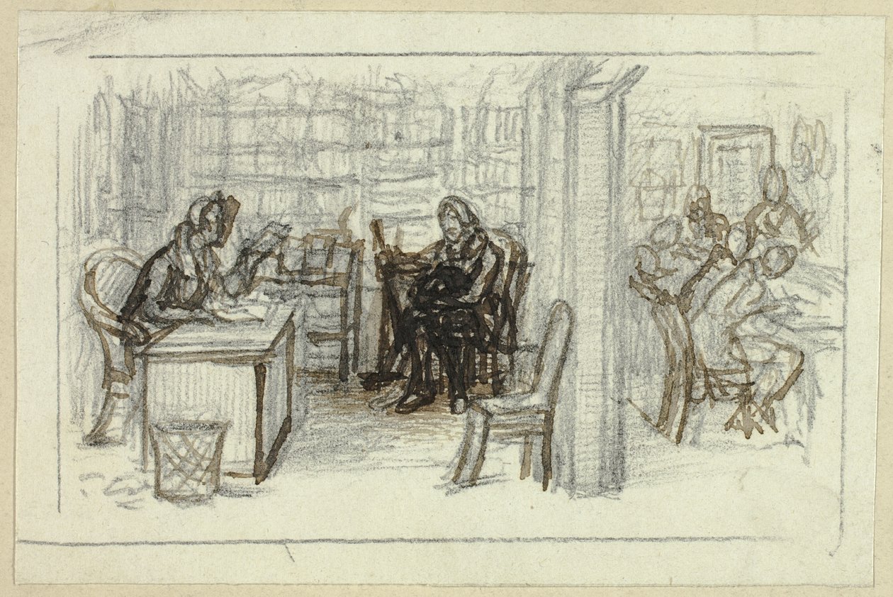 View of Library by George Cattermole