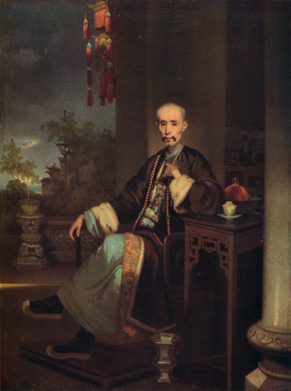 How Qua, Head of the Hong Merchants in Canton by George Chinnery