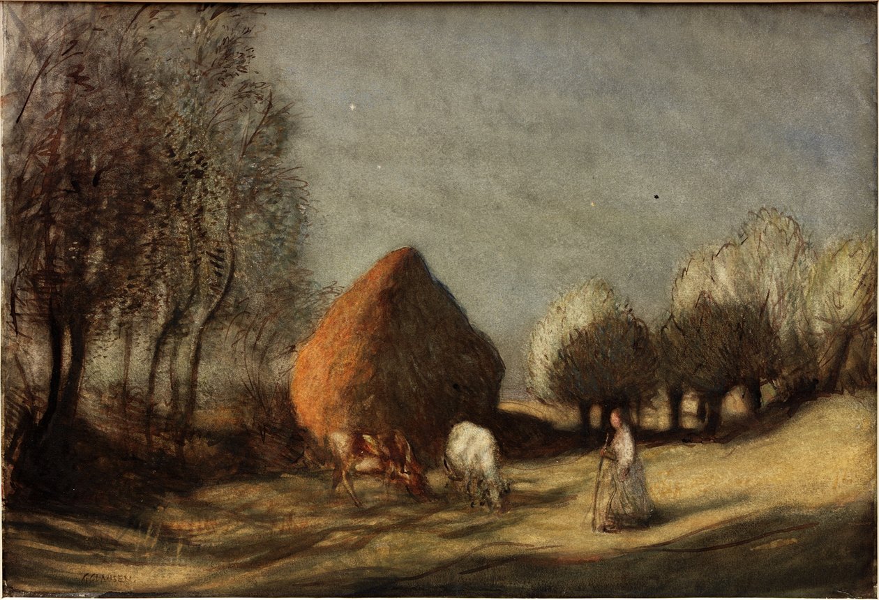 Hayfield, Widdington by George Clausen
