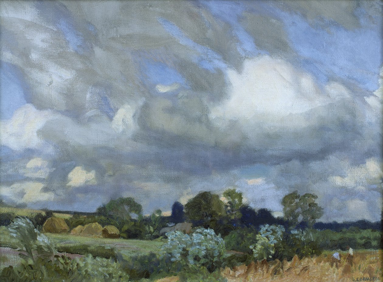 Haymaking by George Clausen
