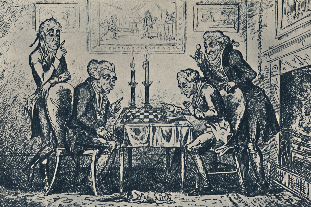 A Game of Chess, 1948 by George Cruikshank