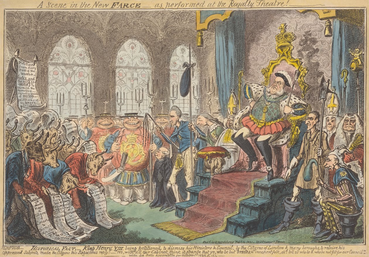 A Scene in the New Farce - as Performed at the Royalty Theatre! by George Cruikshank