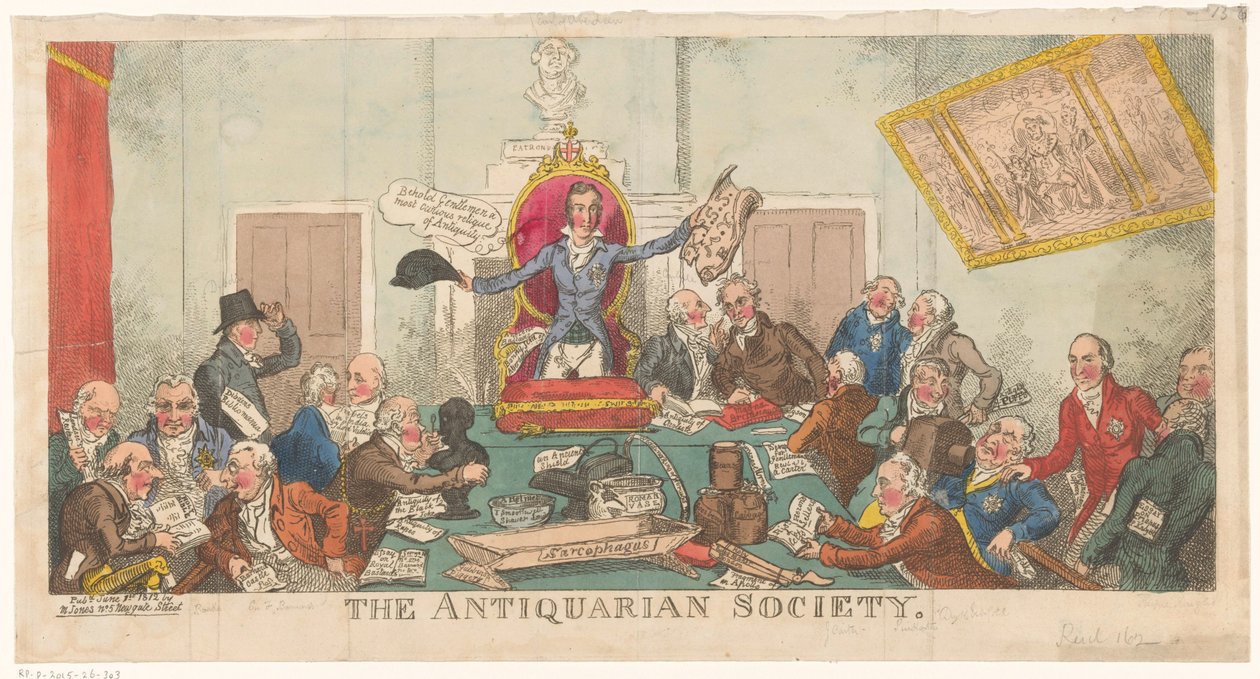 Meeting of The Society of Antiquaries by George Cruikshank