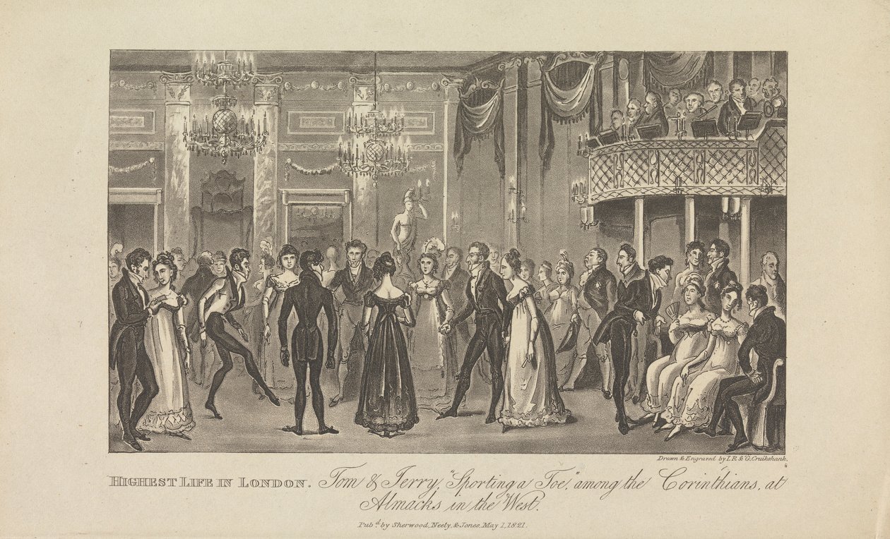 Highest Life in London by George Cruikshank