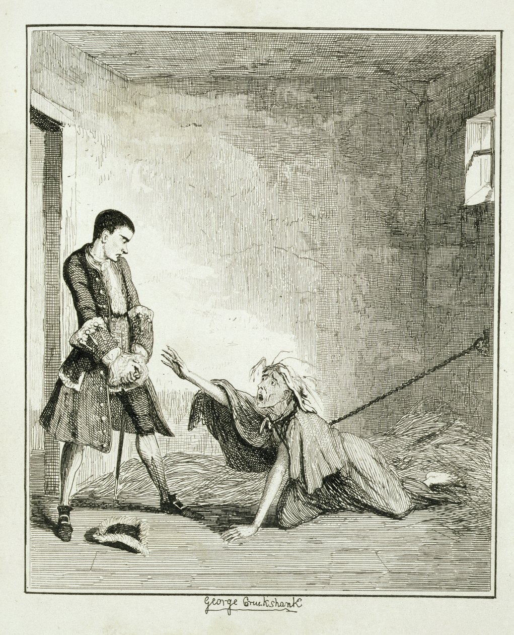 Jack Visits His Mother in Bethlehem Hospital, London, Illustration from 