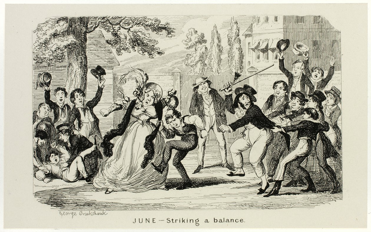June - Striking a Balance from George Cruikshank