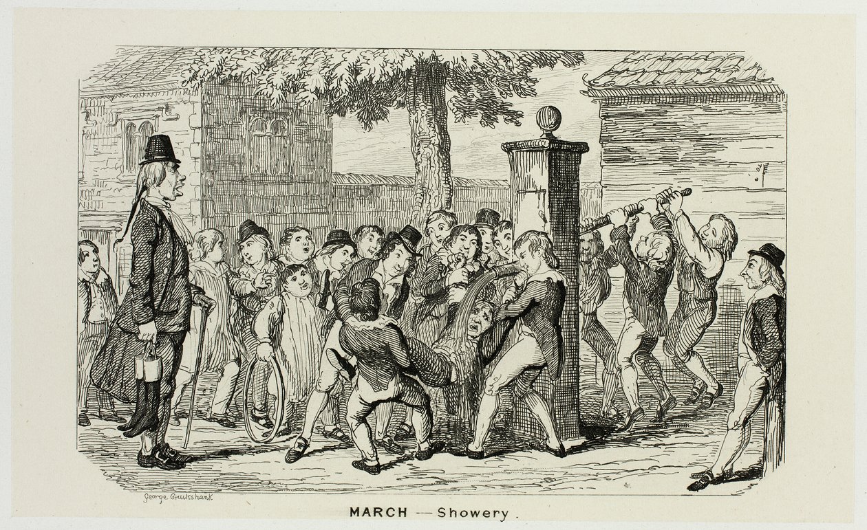 March - Showery from George Cruikshank