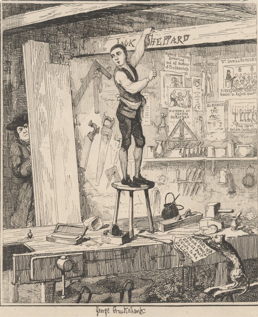The Name on the Beams by George Cruikshank