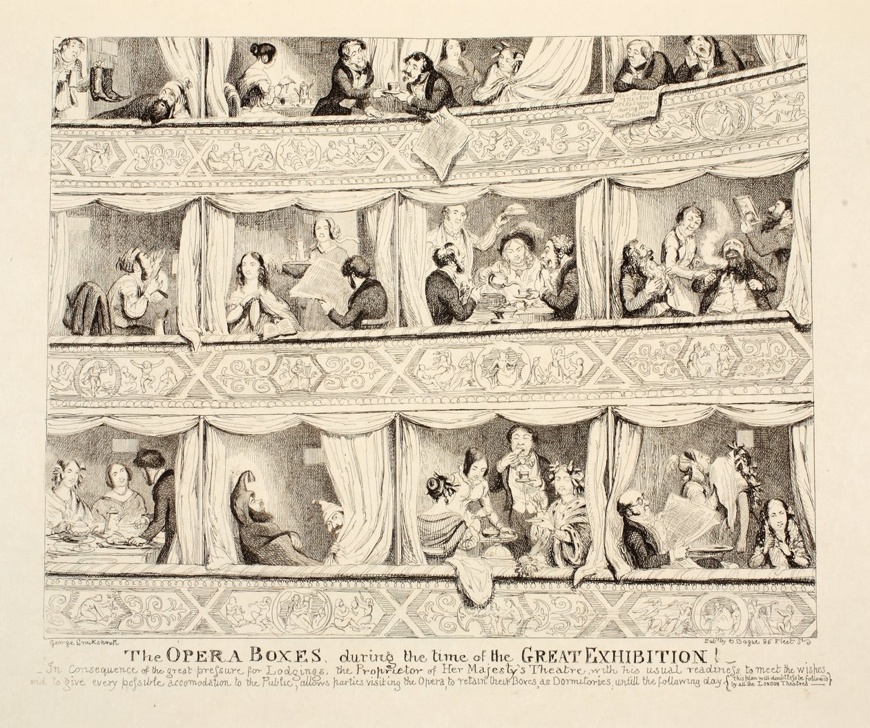 The Opera Boxes during the time of the Great Exhibition