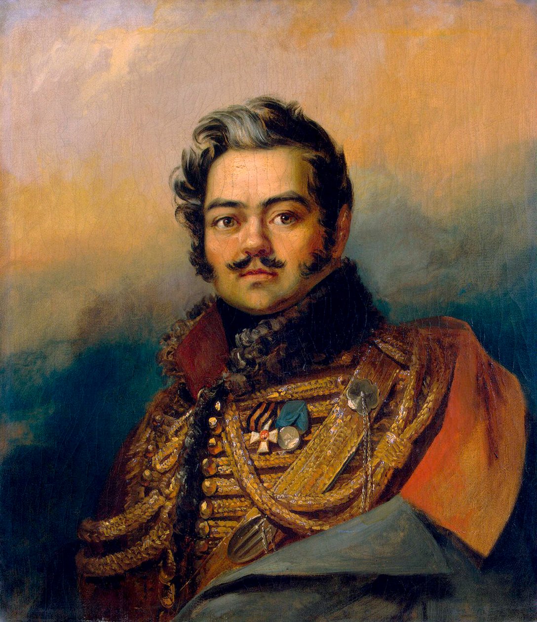 Portrait of Denis Davydov, Russian Soldier and Poet by George Dawe