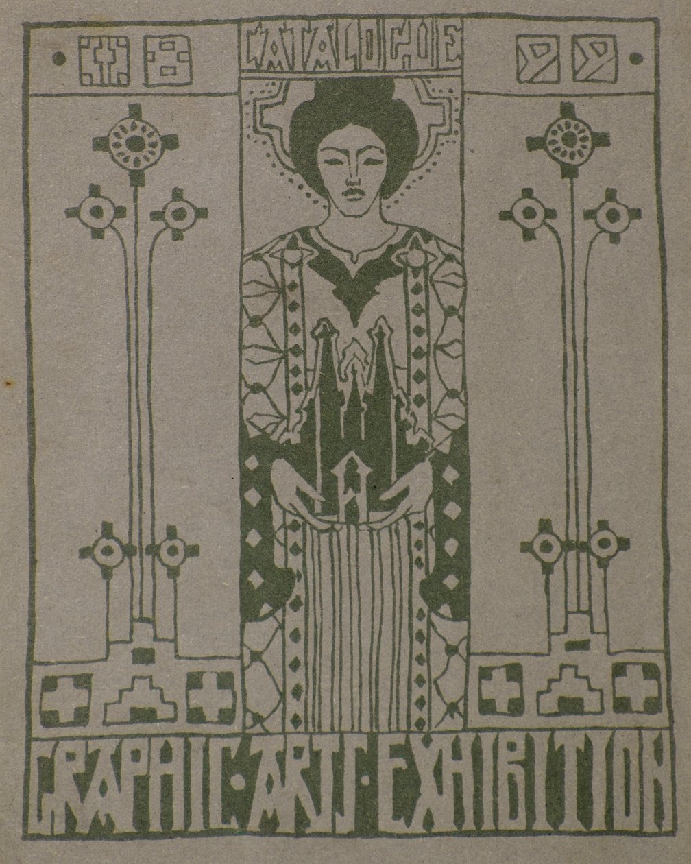 Proof Print for Dundee Graphic Arts Association Catalogue Cover by George Dutch Davidson