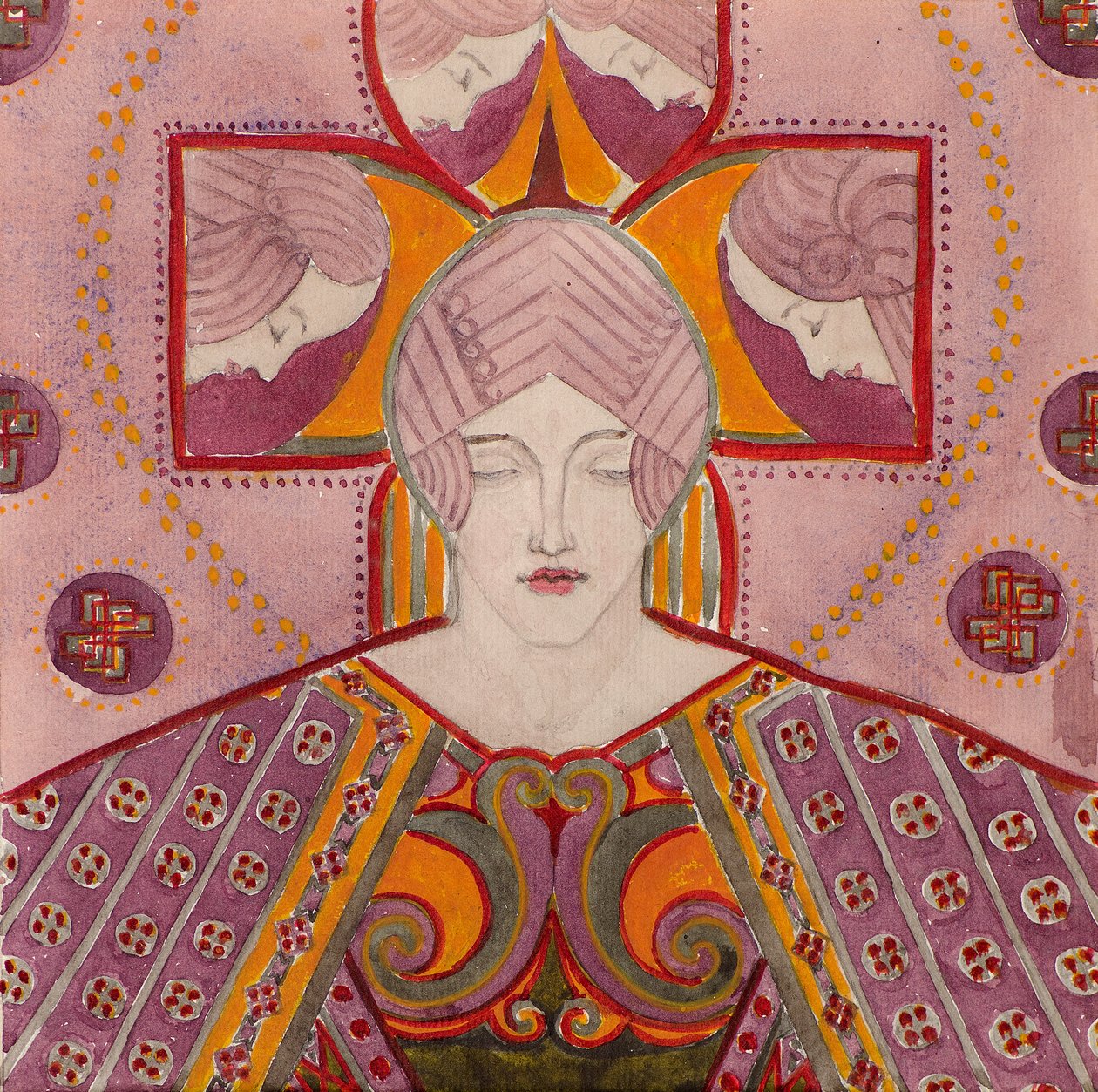 Study (for decorative panel), c.1898-1901 by George Dutch Davidson