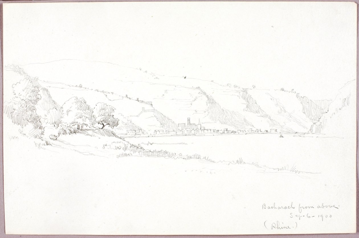 Bacharach from Above, Rhine by George Elbert Burr