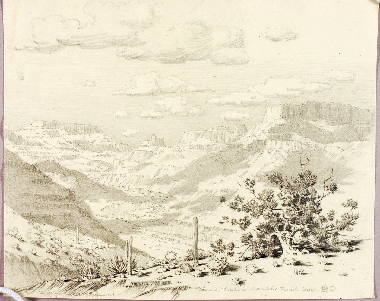 Cloud Shadows, Apache Trail, Arizona by George Elbert Burr