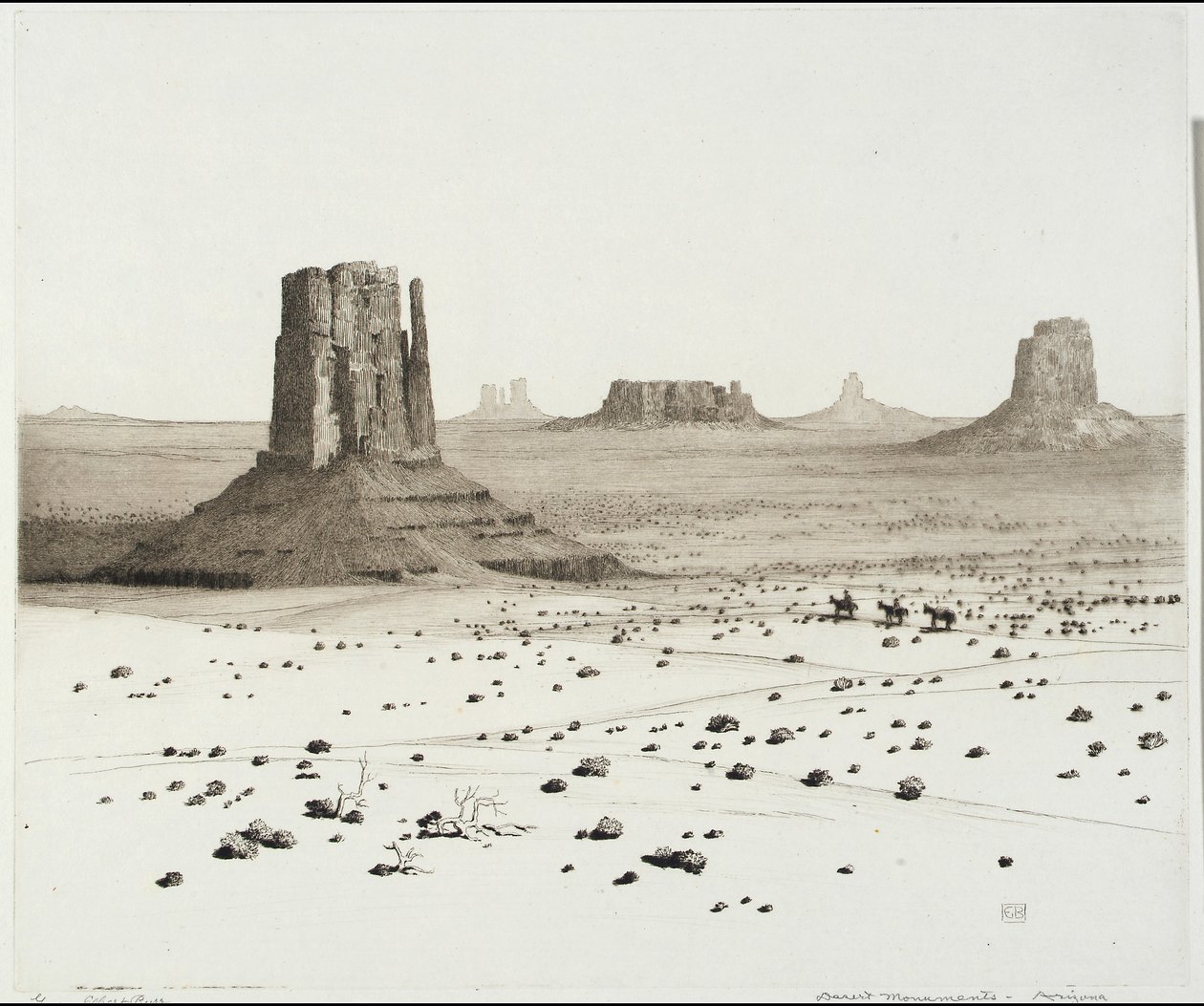 Desert Monuments, Arizona by George Elbert Burr