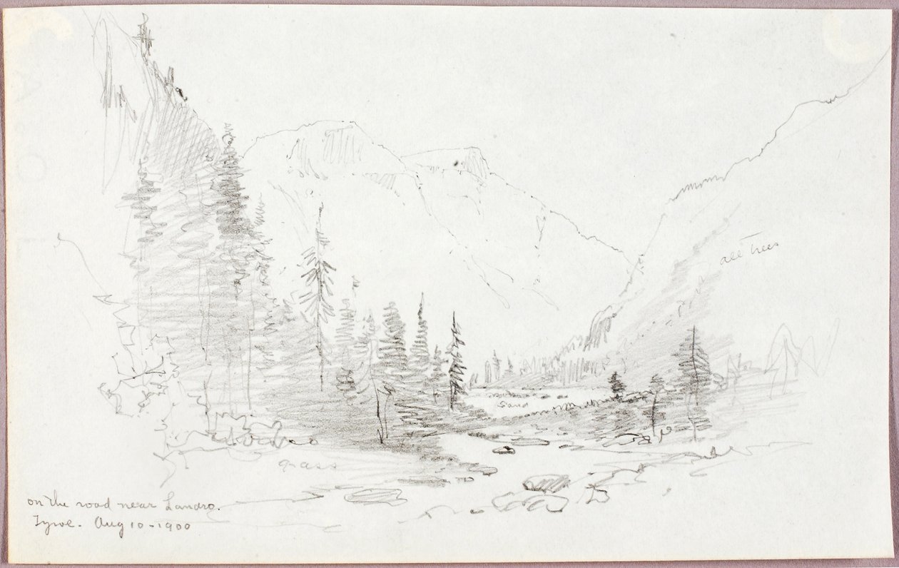 On the Road near Landro, Tyrol by George Elbert Burr