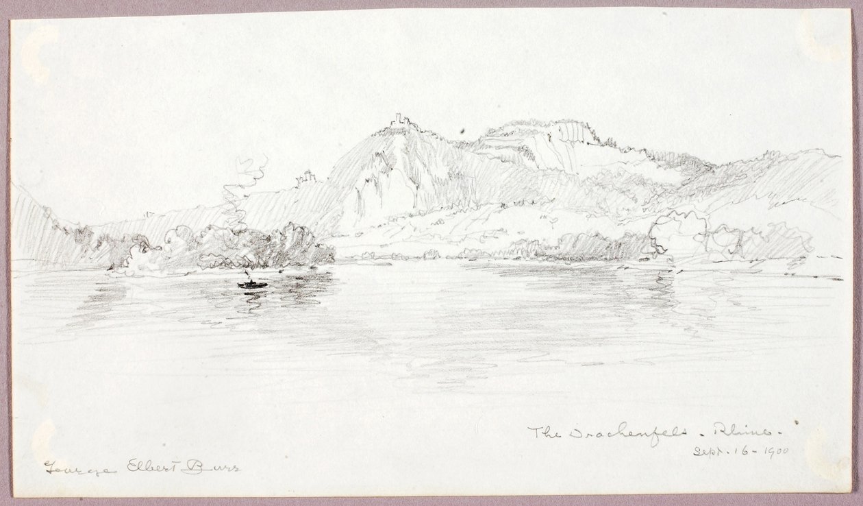 The Drachenfels, Rhine by George Elbert Burr