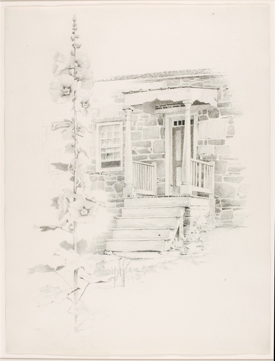 Untitled (Hollyhock) by George Elbert Burr